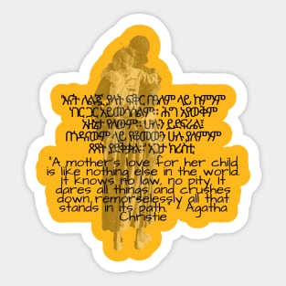 Ethiopian Mother Sticker